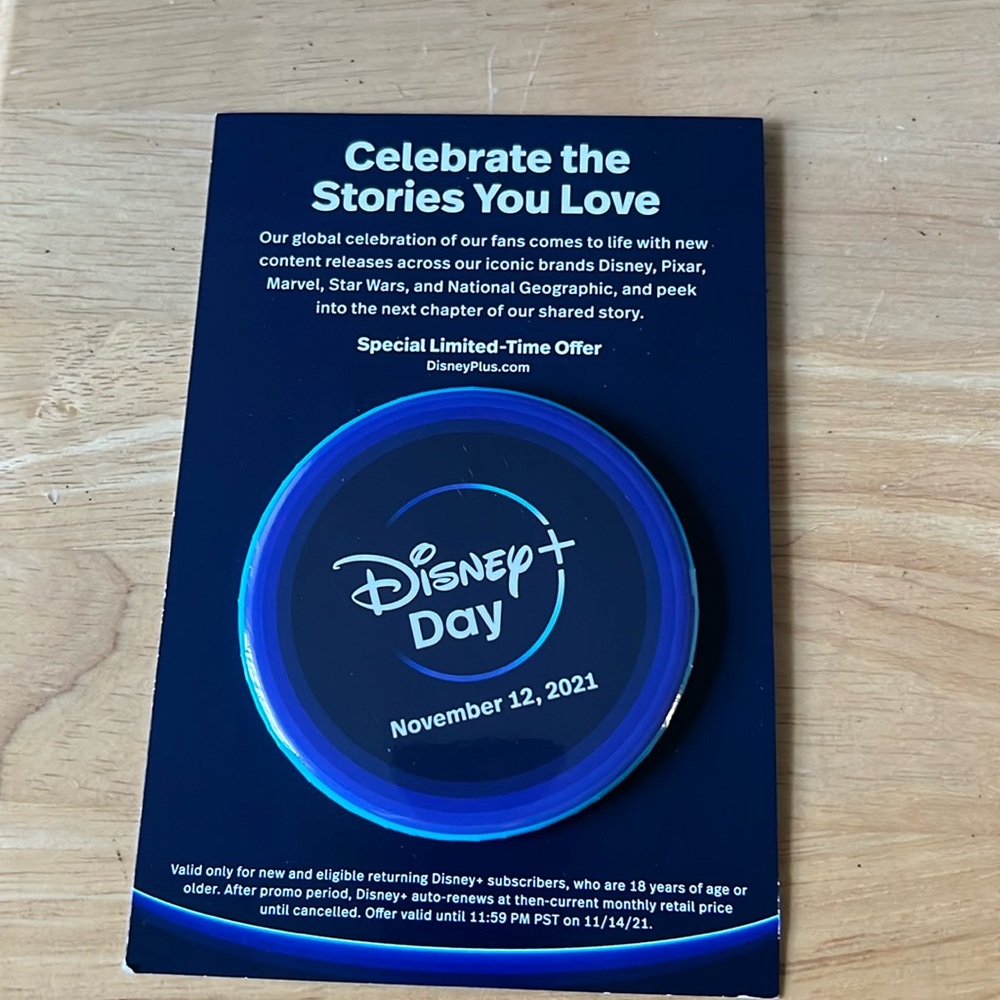 Disney+  day commemorative collective pin from Disney’s Hollywood Studios